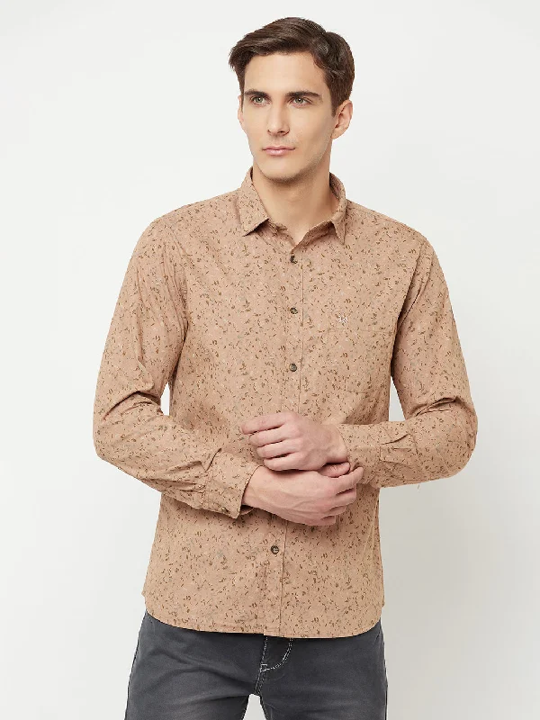 Men's Custom Dress Shirts for a Personalized FitMen's Khaki Casual Floral Print Full Sleeve Shirt Men's Custom Dress Shirts for a Personalized FitMen's Khaki Casual Floral Print Full Sleeve Shirt