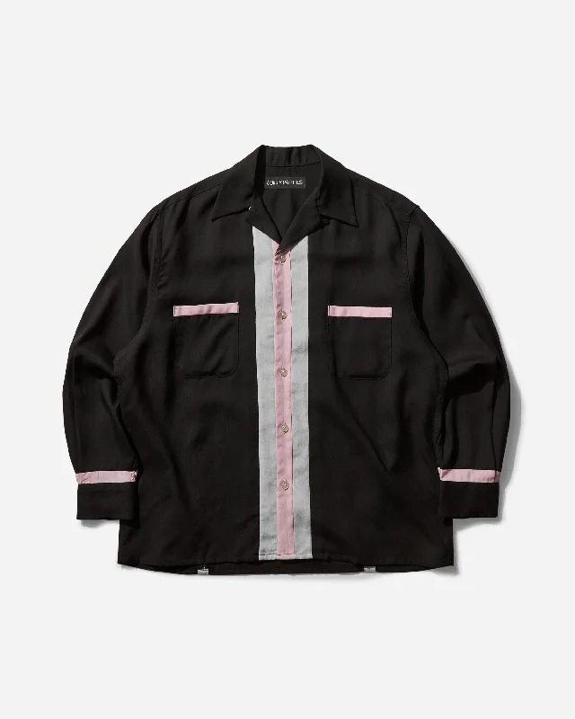 Classic Men's Dress ShirtsMen's Switching Shirt (Type-2) Black