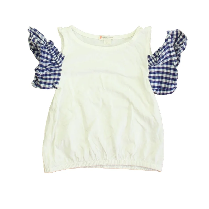 Fitted Men's Slim-Fit SweatersCrewcuts Girls White | Blue T-Shirt