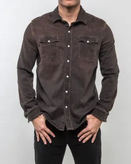 Men's Coats for Outdoor ActivitiesRoper Western Snap Shirt/Shacket - Wenge