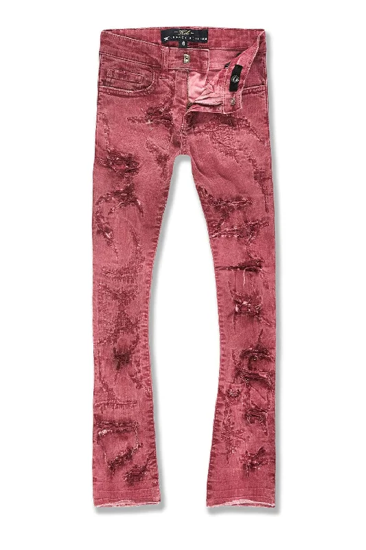 Durable Workwear Men's JeansKids Stacked Santorini Denim (Dusty Rose)