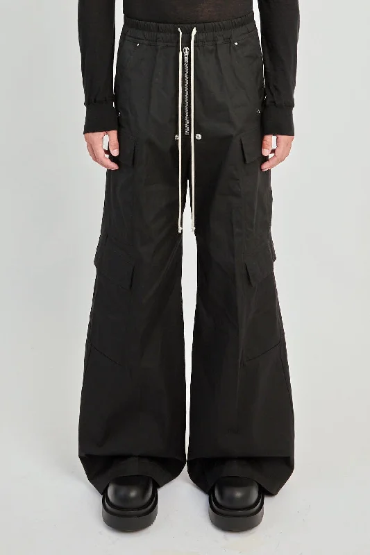 Men's Pants with Appliqué DetailsRick Owens Cargobelas in Black