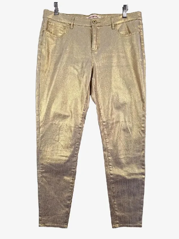 Durable Workwear Men's JeansCountry Road Edgy Gold Shimmer Jeans Size 14