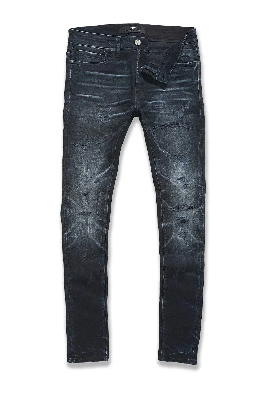 Men's Skinny Jeans with Stretch FabricBig Men's Sean Caspian Denim (Midnight Blue)