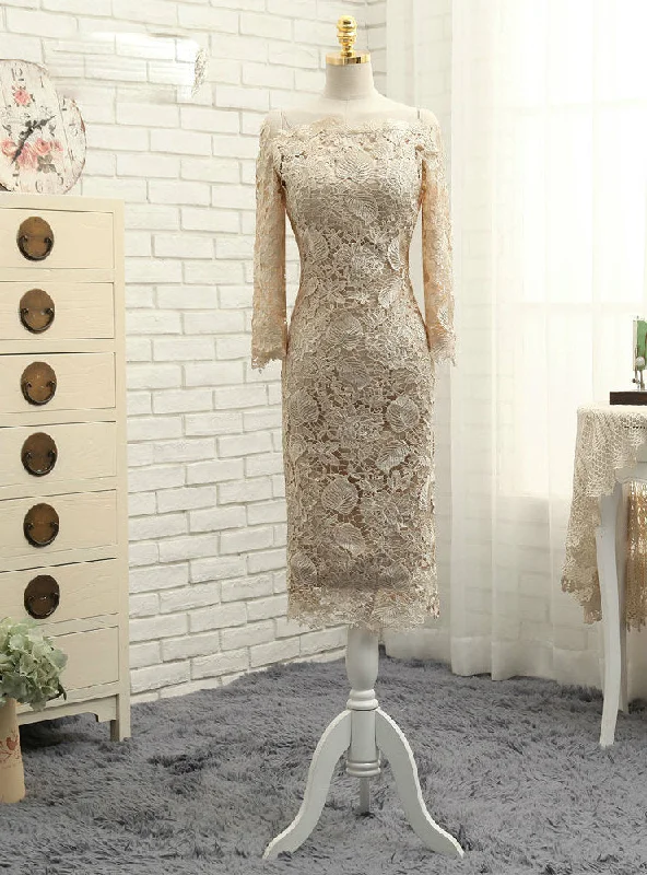 women's designer dressesAdvanced Champagne Sheath Long Sleeve Knee Length Mother Of The Bride Dresses women's designer dressesAdvanced Champagne Sheath Long Sleeve Knee Length Mother Of The Bride Dresses