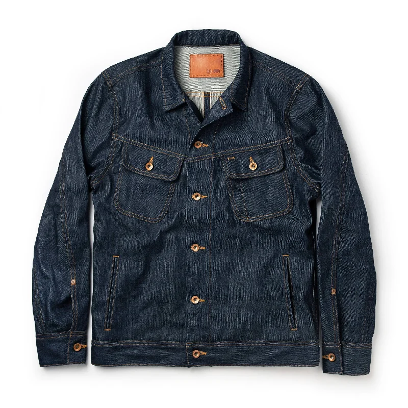 Men's Coats for RunningThe Long Haul Jacket in Cone Mills Reserve Selvage