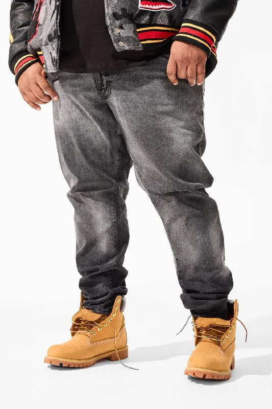 Men's Ripped JeansBig Men's Sean Cobalt Denim (Black Ice)