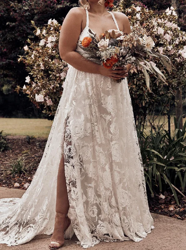 women's silk dressesLace Spaghetti-straps Cross Back Plus Size Backless Beach Wedding Dress OW329 women's silk dressesLace Spaghetti-straps Cross Back Plus Size Backless Beach Wedding Dress OW329