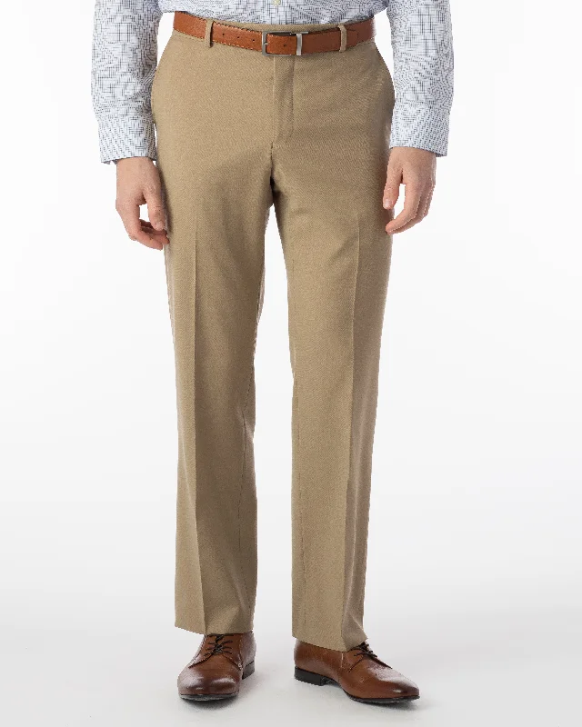 Men's Casual Pants for Everyday WearBallin Pants - Soho Super 120's Gabardine - Tan Men's Casual Pants for Everyday WearBallin Pants - Soho Super 120's Gabardine - Tan