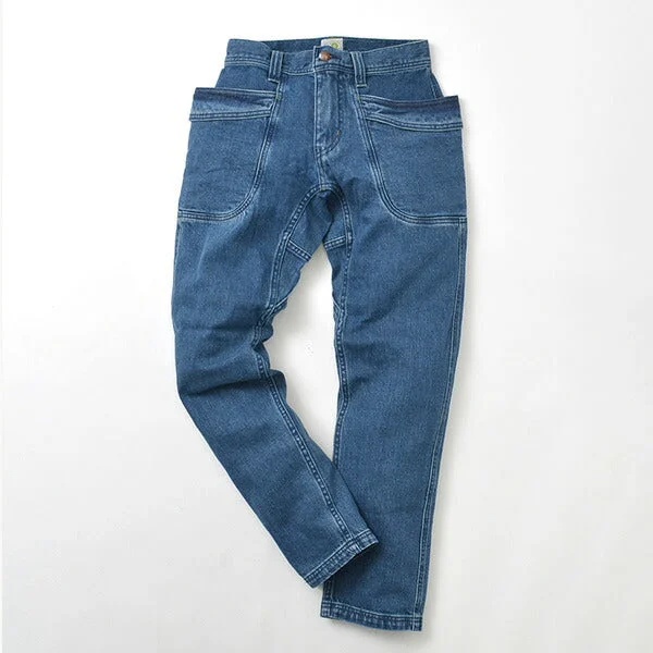 Dark Indigo Men's JeansGOHEMP / Vendor Tapered Slim Pants / Used Wash