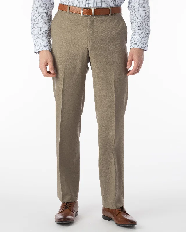 Men's Pants with Hidden PocketsBallin Pants - Soho Super 120's Gabardine - British Tan Men's Pants with Hidden PocketsBallin Pants - Soho Super 120's Gabardine - British Tan
