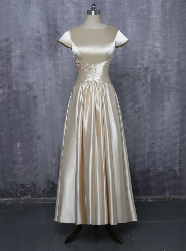 women's breathable dressesA-line Cap Sleeves Ankle Length Mother Of The Bride Dresses women's breathable dressesA-line Cap Sleeves Ankle Length Mother Of The Bride Dresses