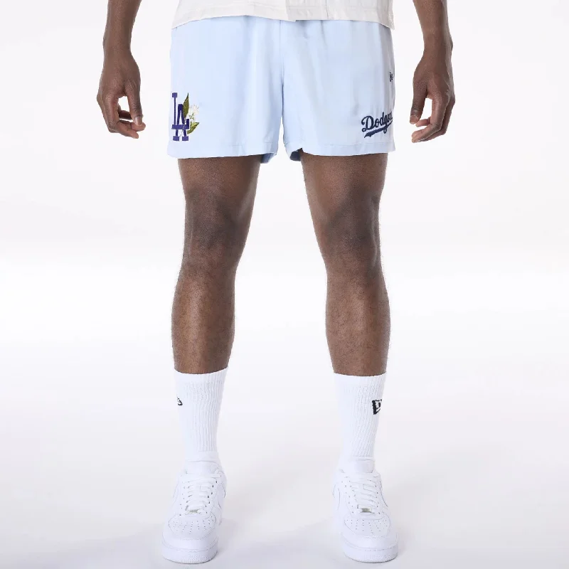 Layered Men's OverallsLA Dodgers MLB Woven Pastel Blue Shorts