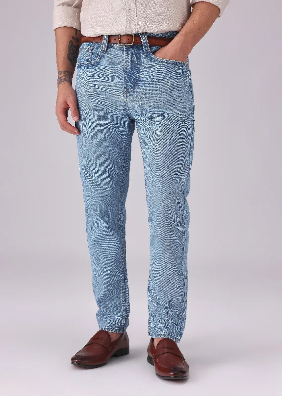 Dark Wash Men's JeansLight Blue Wash Carrot Fit Jeans