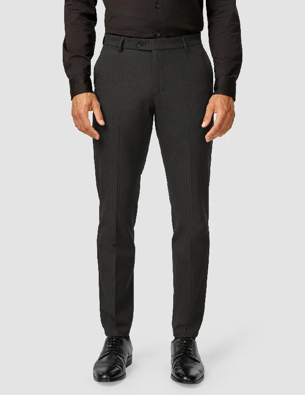 Men's Pants with Logo EmbossmentsEssential Suit Pants Regular Asphalt Pinstripe