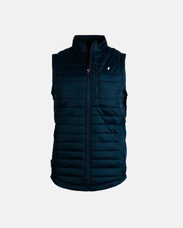 Fashionable Men's Denim JacketsNavy Puff Vest