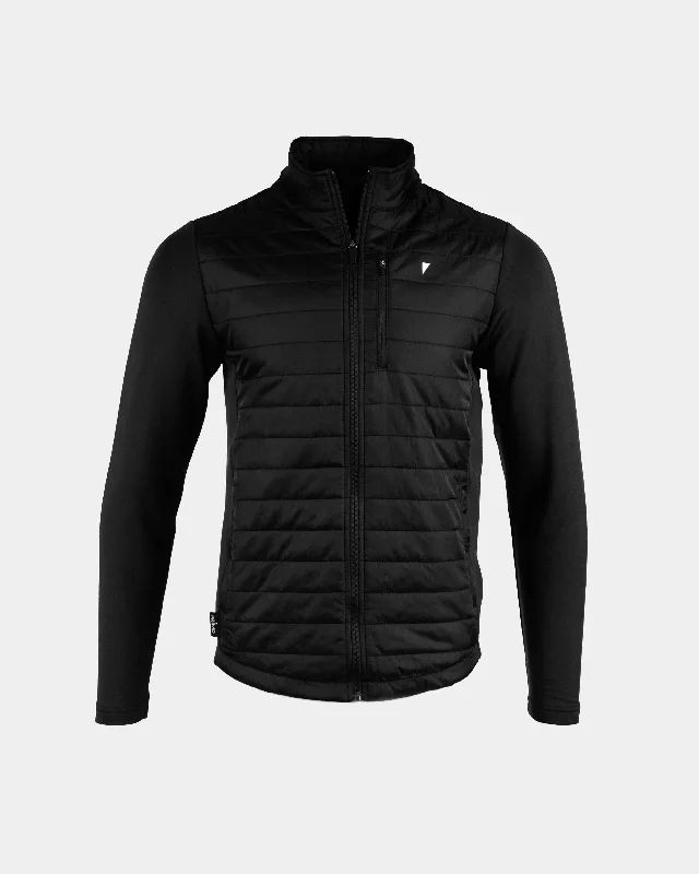 Durable Men's Car CoatsBlack Hybrid Jacket