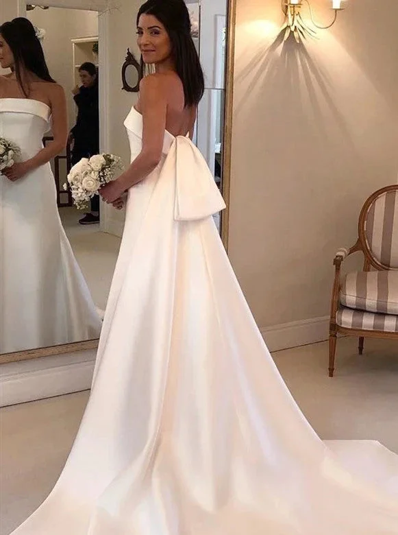 women's glam dressesElegant Strapless Long Wedding Dresses Satin Bridal Dresses OW689 women's glam dressesElegant Strapless Long Wedding Dresses Satin Bridal Dresses OW689