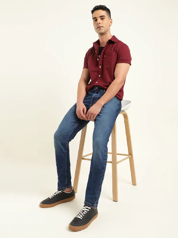 Dark Wash Men's JeansMen's 512 Dark Blue Slim Tapered Fit Jeans