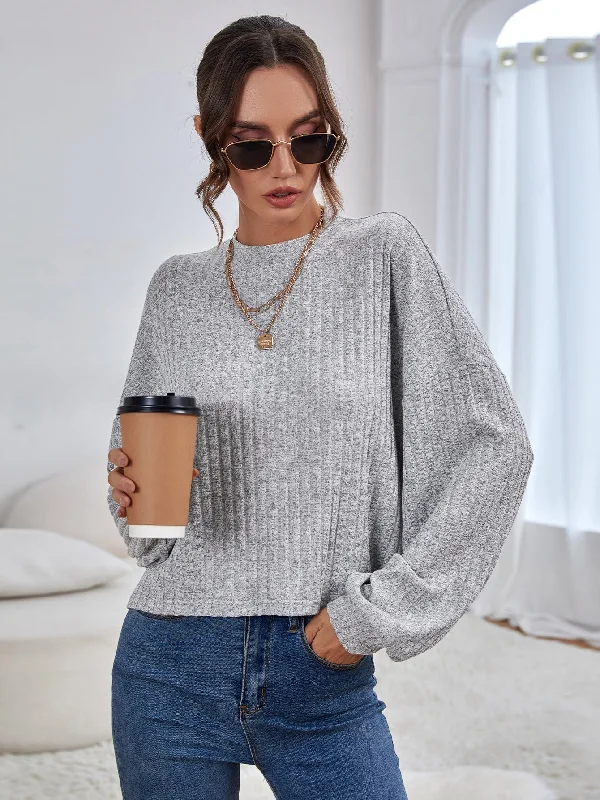 Men's Sweaters with A-Line ShapesKittenAlarm - Gray Drop Shoulder Tee