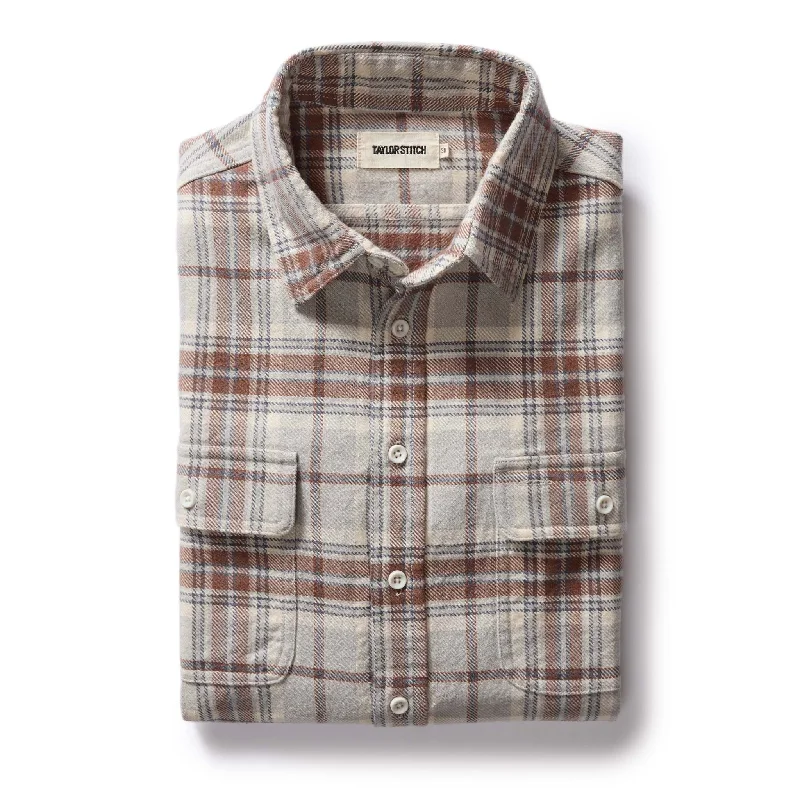 Men's Scoop Neck T-Shirts for a Relaxed FeelThe Ledge Shirt in Redwood Plaid