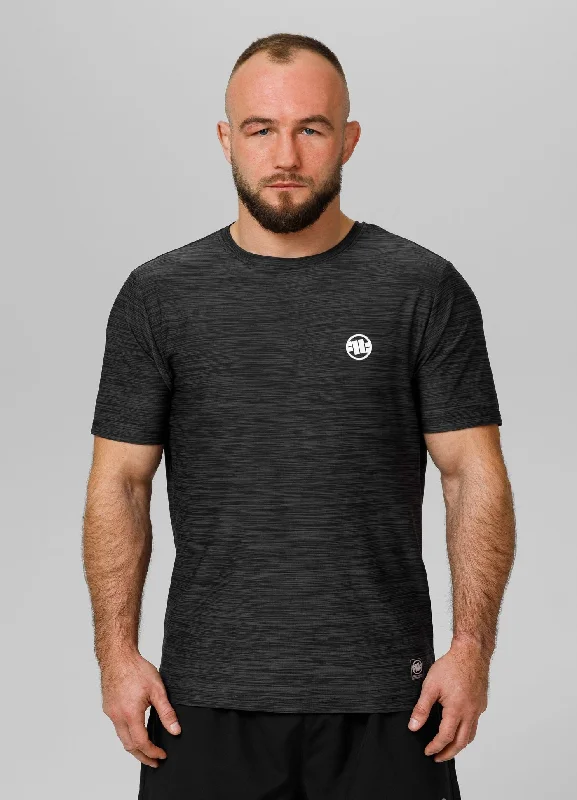 Men's Shirts with Graphic SleevesMen's T-Shirt Casual Sport Small Logo - Black Melange
