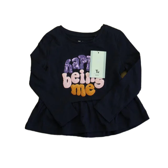 Men's Sweaters with Three-Quarter SleevesTu Girls Navy Long Sleeve T-Shirt