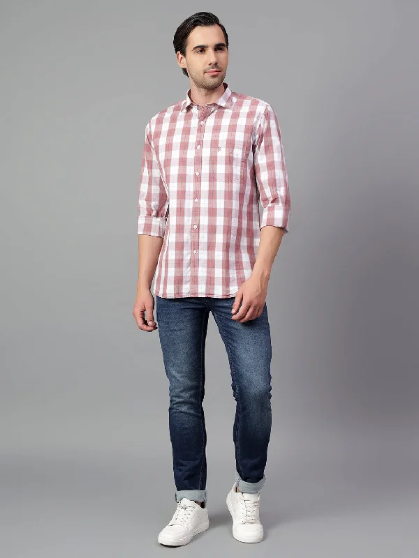 Men's Camouflage Shirts for an Outdoor AppealMen's Pink Checked Full Sleeve Casual Shirt Men's Camouflage Shirts for an Outdoor AppealMen's Pink Checked Full Sleeve Casual Shirt