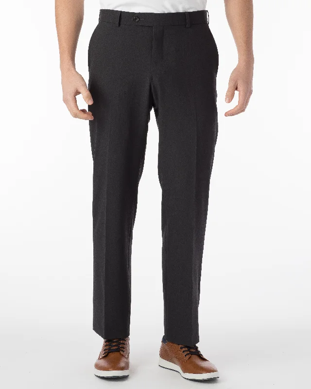 Men's Button-Fly Pants for a Traditional TouchBallin Pants - Soho Commuter Bi-Strech Gabardine - Charcoal Men's Button-Fly Pants for a Traditional TouchBallin Pants - Soho Commuter Bi-Strech Gabardine - Charcoal