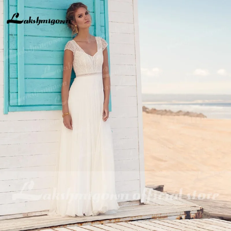 Long-Sleeve DressRoycebridal Ivory Wedding Dresses A Line Bridal Dress Lace Top