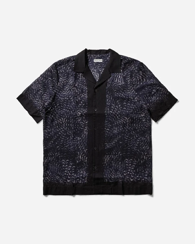 Men's Big and Tall Shirts for Added ComfortMen's Printed Shortsleeve Shirt Navy