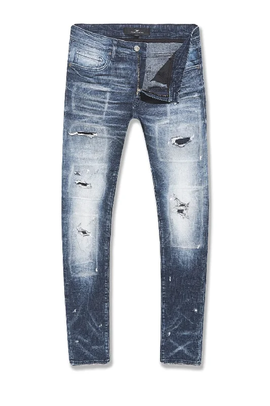 Everyday Casual Men's JeansBig Men's Sean Dimensional Denim (Deep Blue)