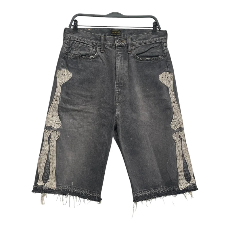 Hipster Men's JeansKAPITAL/Shorts/32/Denim/GRY/Graphic/BONE