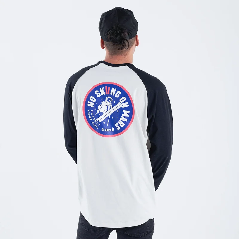 Men's Short-Sleeved ShirtsMen's No Skiing On Mars Long Sleeve T-Shirt