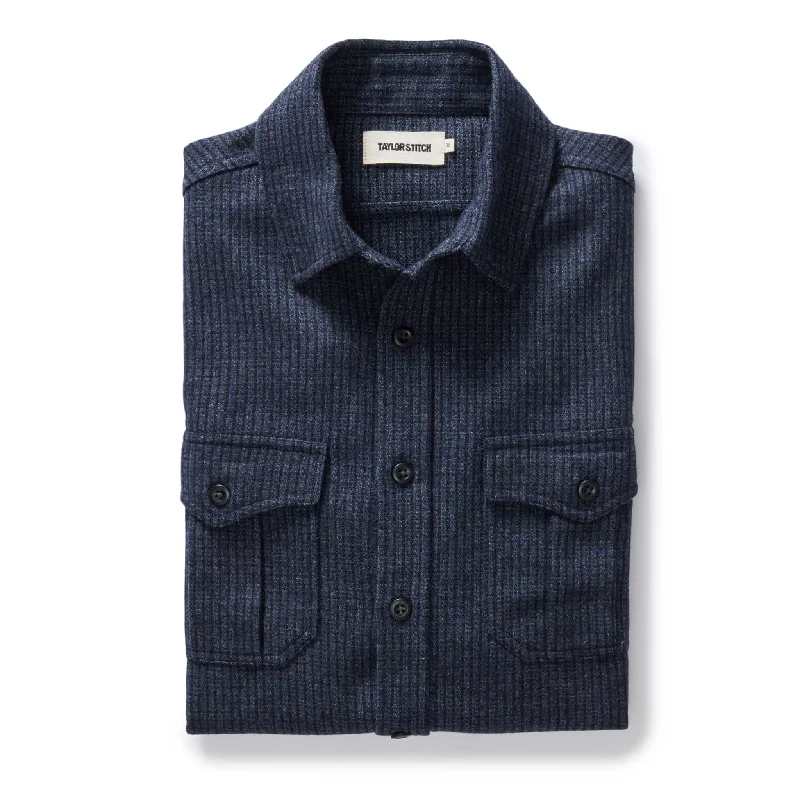 Men's Travel Shirts for Easy PackingThe Saddler Shirt in Midnight Check Wool