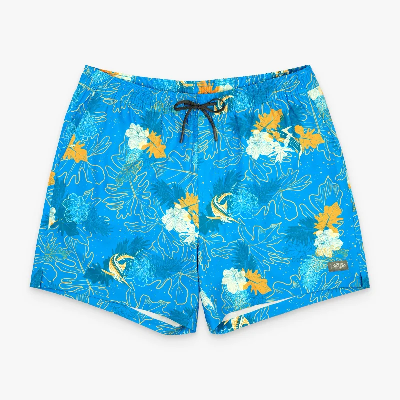Men's Pants with Faux Leather PatchesStrike Swim Shorts | Blue Water