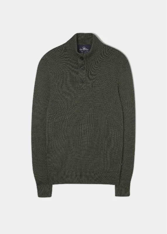 Men's Elastic-Waisted Pants for Easy MovementKunwick Merino Mock Neck Jumper in Seaweed Men's Elastic-Waisted Pants for Easy MovementKunwick Merino Mock Neck Jumper in Seaweed