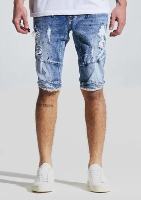 Best Fitting Men's JeansMontana Denim Shorts (Light Blue)