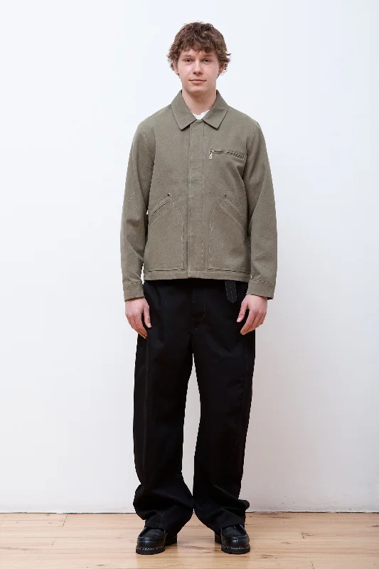 Men's Coats with Magnetic ClosuresStanwood-Canvas Jacket Lichen Green