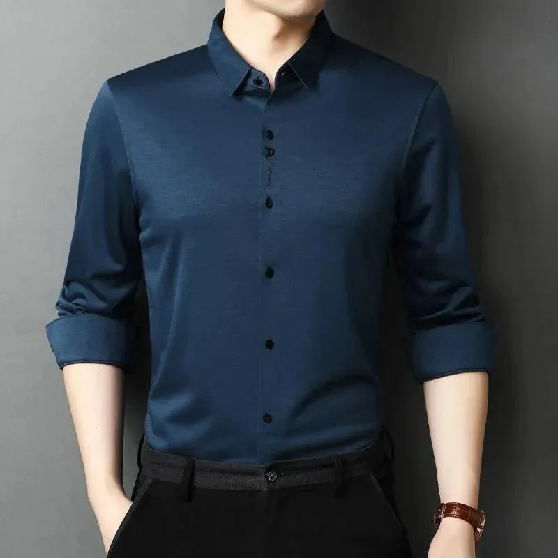 Men's Layering Shirts for Seasonal TransitionsCostello Plus Size Satin Shirt For Men Men's Layering Shirts for Seasonal TransitionsCostello Plus Size Satin Shirt For Men