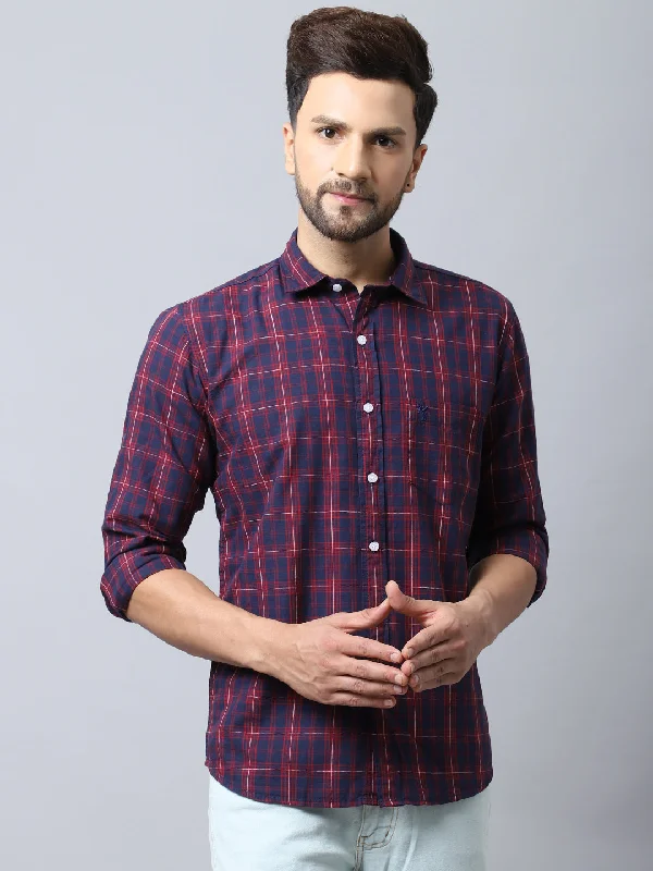 Men's Polo Shirts for Sports and Casual WearMen's Navy Blue Casual Medium Checks Full Sleeve Shirt Men's Polo Shirts for Sports and Casual WearMen's Navy Blue Casual Medium Checks Full Sleeve Shirt