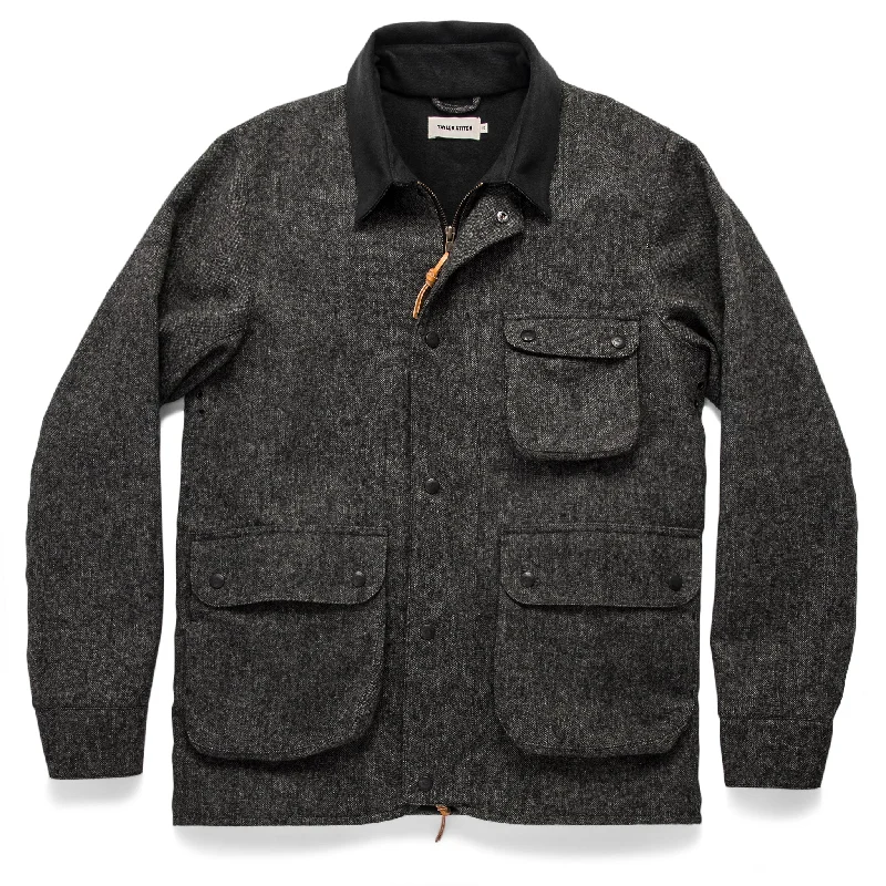 Men's Coats for Every BudgetThe Rover Jacket in Charcoal Birdseye Waxed Wool