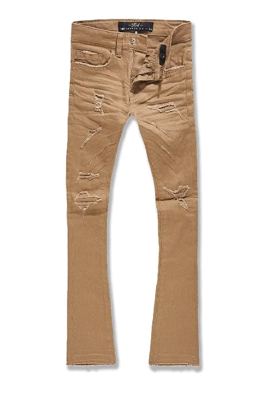 Zip-Fly Men's JeansKids Stacked Tribeca Twill Pants (Dark Earth)