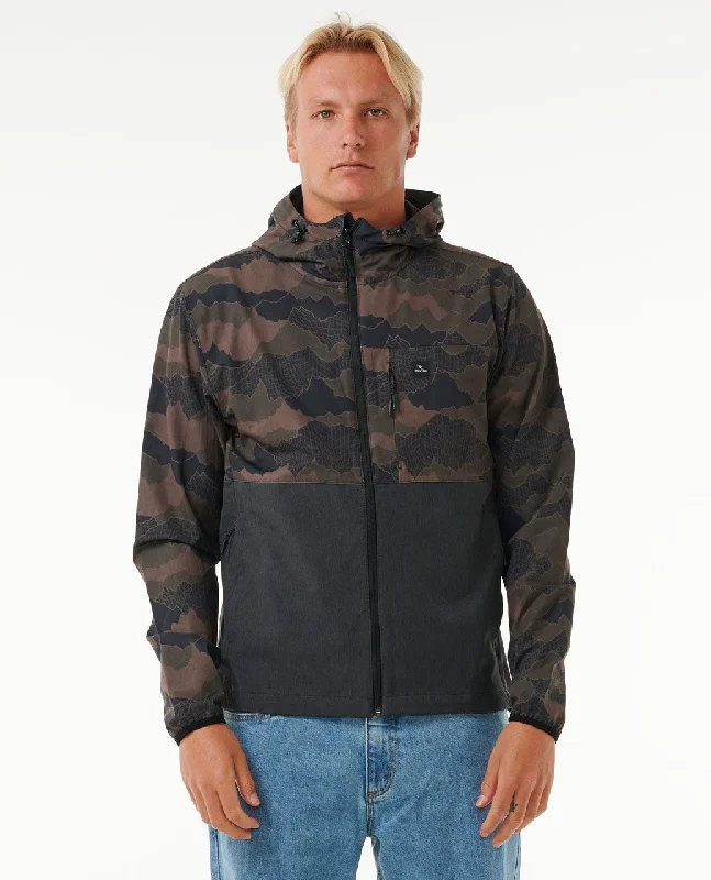 Men's Coats with HoodsRip Curl Anti Series Elite Jacket-Green Camo
