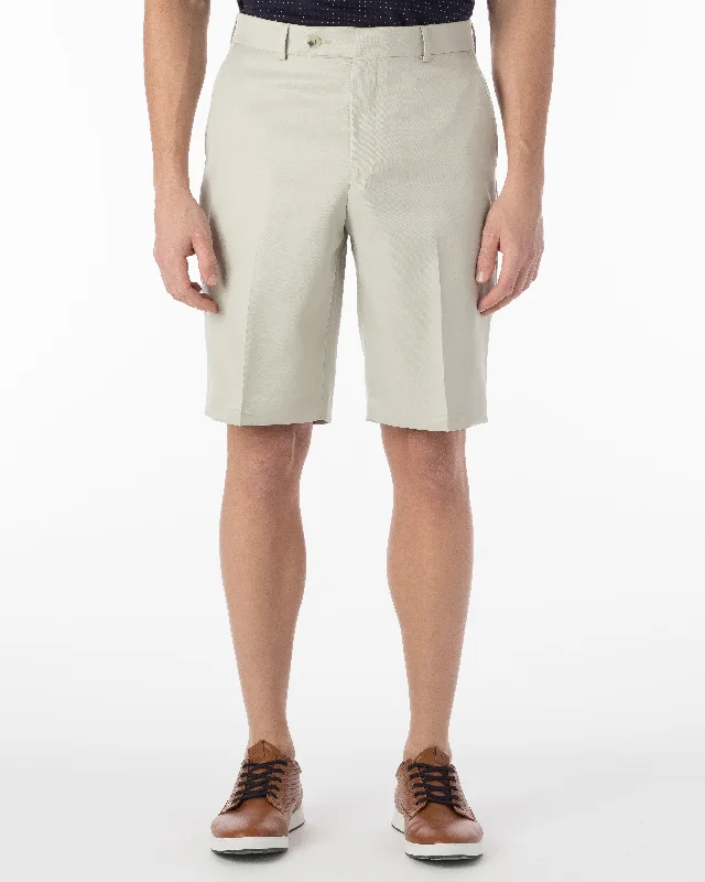 Men's Dress Pants for Special EventsBallin Short - Nash Micro Nano Perf Gab - Cream
