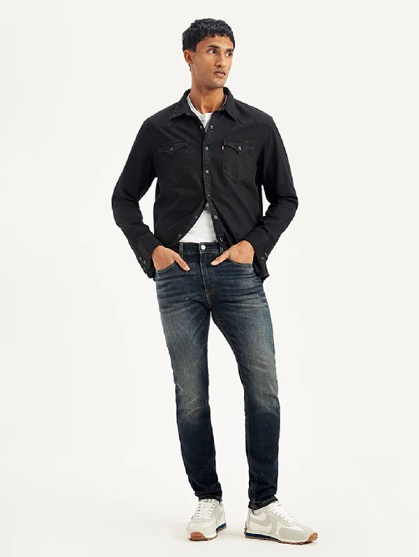 Jeans for Men with a Athletic BuildMen's 512 Slim Tapered Fit Navy Jeans