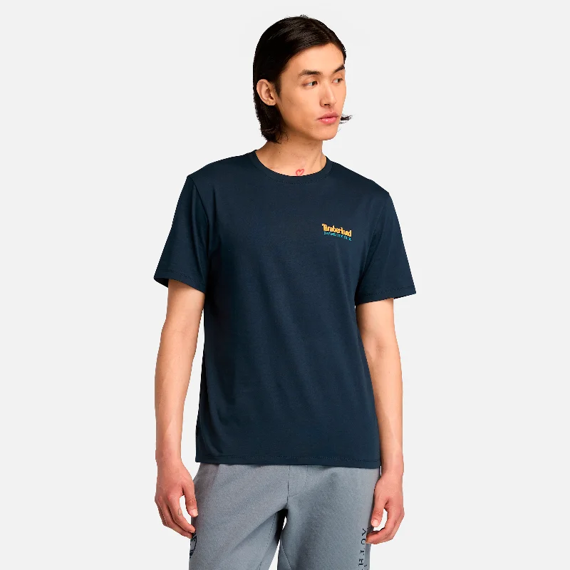 Men's Sweaters with High-Low HemlinesMen's Back Graphic Short Sleeve T-Shirt
