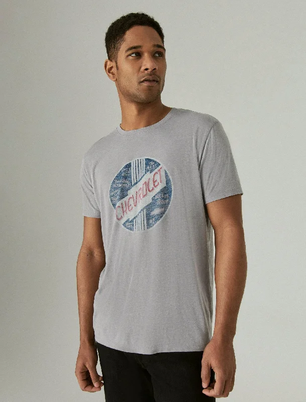 Men's Sweaters with Zip-Up CollarsLucky Brand Men's Chevy Logo Graphic Tee