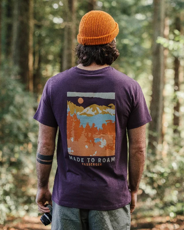 Classic Men's Wool SweatersOpen Road Recycled Cotton T-Shirt - Deep Plum