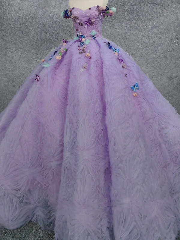 women's limited-edition dressesQuinceanera Dresses Off the Shoulder Party Dress Sweetheart Neck Lavender Tulle Ball Gown women's limited-edition dressesQuinceanera Dresses Off the Shoulder Party Dress Sweetheart Neck Lavender Tulle Ball Gown